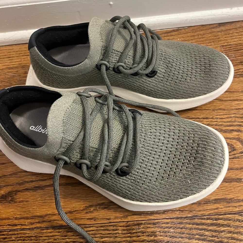 Green Allbirds sneakers